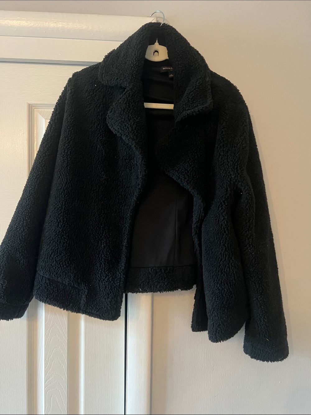 Banana Republic Black Teddy Sherpa Jacket